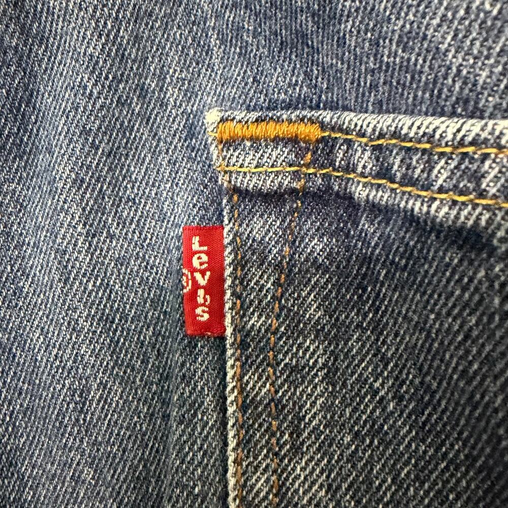 Levi's 501 Original Fit Button Fly Jeans Men's 33x30 Blue Straight Leg - Picture 5 of 7